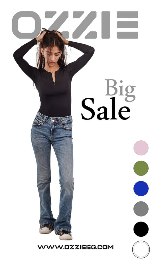 ZIPPER ROUND TOP - 6 COLORS